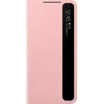 Samsung Case for samsung Galaxy S21 Plus 5G Folio Model Clear View Cover, Pink