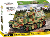 Cobi 2582 Historical Collection Wwii Tank Panzerjäger Tiger (P) Elefant 1252 Bricks