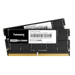 fanxiang DDR5 RAM 64GB (2x32GB) - DDR5 SODIMM 5600MHz CL40, Laptop RAM Compatible with Intel and AMD System, RAM DDR5 for Laptop Notebook Gaming Memory, SD05 - Black