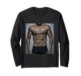 #snirt tattooed men's upper body mobile phone case beautiful man Long Sleeve T-Shirt