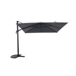 Parasol déporté rectangulaire "Melhia" anthracite 4x3m - Anthracite / Graphite - Hespéride