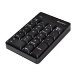 Sandberg Wireless Numeric Keypad 2 Numerisk tastatur laptop/Pc Rf kabel-Fri, svart