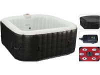 Outdoor Jacuzzi XQ Max XQ Max Inflatable Hot Tub 145x145x65 cm Black and White