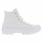 Baskets montantes femme Converse CHUCK TAYLOR ALL STAR LUGGED HI blanches à plateforme
