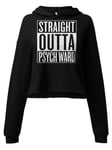 Straight Outta Psych Ward Crop Hoodie