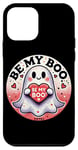 Coque pour iPhone 12 mini Be my Boo Illustration fantôme Saint-Valentin