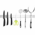 31/41/51CM Magnetic Knife Holder Wall Mounted Rack Strong Kitchen Utensil Strip