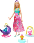 Barbie Dreamtopia Poupée 30Cm Playset Crèche Dragons Mattel GJK51