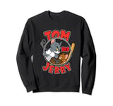 Tom and Jerry Baseball Bat and Pipe Sweatshirt