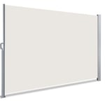 Paravent retractable avec housse de protection 180x300cm Beige VOUNOT