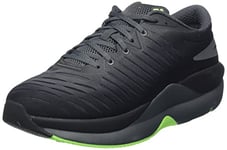 FILA Men's SHOCKET Run EM Shoe, Black-Jasmine Green, 10 UK