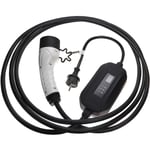 Vhbw - Câble de recharge type 2 vers prise euro f compatible avec Mercedes G-Klasse voiture électrique - 1 phase, 16 a, 3,5 kW, 5 m