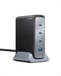 Chargeur Anker USB-C 240 W, Chargeur Anker Prime GaN, Chargeur GaN Compact Rapide à 4 Ports pour MacBook Pro/Air, iPhone 14/Pro, iPad Pro, Dell XPS, Galaxy S23/S22, Note20, Pixel, Apple Watch, etc.