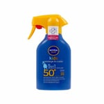 Crème Solaire pour Enfants en Spray Nivea Sun Niños Protege Cuida Spf 50 270 