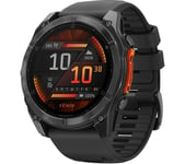 GARMIN fenix 8 AMOLED Smart Watch - Slate Grey & Black, 51 mm, Black,Silver/Grey