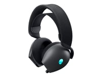 Alienware Dual-Mode Wireless Gaming Headset Aw720h - Headset - Fullstorlek - 2,4 Ghz - Trådlös, Kabelansluten - 3,5 Mm Kontakt - Dark Side Of The Moon