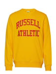 Russell Athletic Ru Iconic Tckl Twill Cr Swtsh Sweat-shirt Tröja Gul [Color: GOLD FUSION ][Sex: Men ][Sizes: XXS,XS,S ]