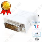 Adaptateur VGA vers DVI Connexion entre Ordinateurs Unité Centrale Moniteur Visionnage de Contenu Connecteur Adaptatif VGA DVI