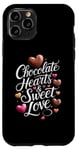 iPhone 11 Pro Chocolates HeartsSweet Love ValentinesDay ChocolateLover Case