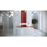 Azura Home Design - Baignoire inspiro 150/160/170 cm x 70 cm pare baignoire - Angle: Gauche - Dimensions: 170cm