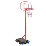 Flyttbar basketkorg justerbar 200-236 cm