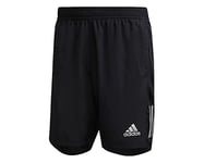 Adidas Men OWN THE RUN SHO Sport Shorts - Black, Size L 9"