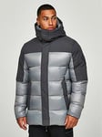 Zavetti Canada Takona Padded Parka Coat - Sharkskin, Grey, Size S, Men