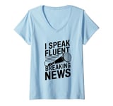 Womens Anchorman News - Broadcast Journalist Anchorman V-Neck T-Shirt