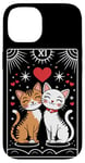 iPhone 14 Tarot Card Mystic Cats | The Lovers Valentines Day Couples Case