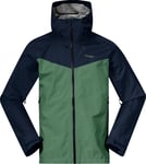 Bergans Bergans Men's Skarlight 3L Shell Jacket Dark Jade Green/Navy Blue XXL, Dark Jade Green/Navy Blue