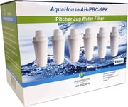 AquaHouse 6x AH-PBC Compatible filter for BRITA Classic Water Filter Cartridge