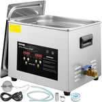 Digital Ultrasonic Cleaner-VEVOR 15 L, 600 W uppvärmning, 360 W ultraljud, ultraljudsbricka med värme och timer