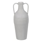 BigBuy Home Vase White Iron 18.5 x 18.5 x 46 cm