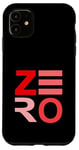 Coque pour iPhone 11 Rouge Zeroed in ! Graphique rouge