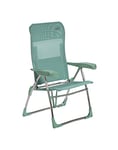 Crespo AL/206-M-06 – Chaise de plage pliante en aluminium et tissu multifibres avec assise haute