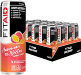 FITAID Post Workout Recovery Drink, Hawaiian Nectar, Passion Fruit, Orange & Guava, BCAAs, Electrolytes, Paleo, Vegan & Gluten-Free, 12 Fl Oz (Pack of 24)