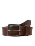 JACK & JONES Men's Jacvictor Leather Belt Noos, Brown (Mocha Bisque Mocha Bisque), 46 (Size: 105)