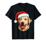 Labrador Retriever Dog with a Christmas Hat T-Shirt