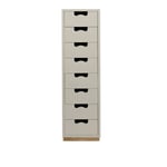 Asplund - Snow Drawer J8 - Light Grey, Eksockel - Byråer