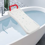Siège de bain.Siège de baignoire. Chaise Ajustable Réglable Blanc -Rouge jusqu'à 150Kg 69cm - Tolletour