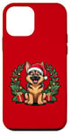 Coque pour iPhone 12 mini Chiot de Noël mignon - Berger allemand