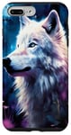 iPhone 7 Plus/8 Plus White Wolf in Fantasy style Art| For Wolf Enthusiasts Case