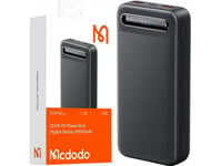 Power Bank Mcdodo Mc-3891 Digital Skjerm 20 000 Mah, 22,5 W Til D (Svart)