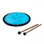 NINO PERCUSSION NINO981 Steel Tongue Drum, Small 7, Blue