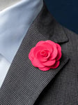 Mörkrosa lapel pin blomma ros