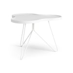 Swedese Flower mono table 62x66 cm H45 cm Ash White glazed