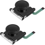 2 Pièces de rechange pour manette jeu 3D PAD directionnel Joystick analogique Rocker Nintendo Switch - couleur Noir -Yuan Yuan -