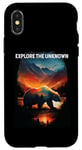 iPhone X/XS Explore The Unknown bear hiking camping mountains Case