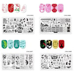 Beauty Fashion Santa Clau Christmas Diy Manicure Nail Art Stampi 4