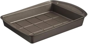 Pyrex AsimetriaA Metal Easy-grip Brownie Pan With Removable Bottom 8 x22cm Brown